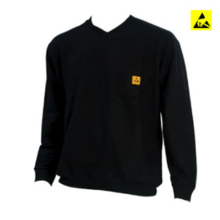 ESD Safe Sweatshirt V-neck